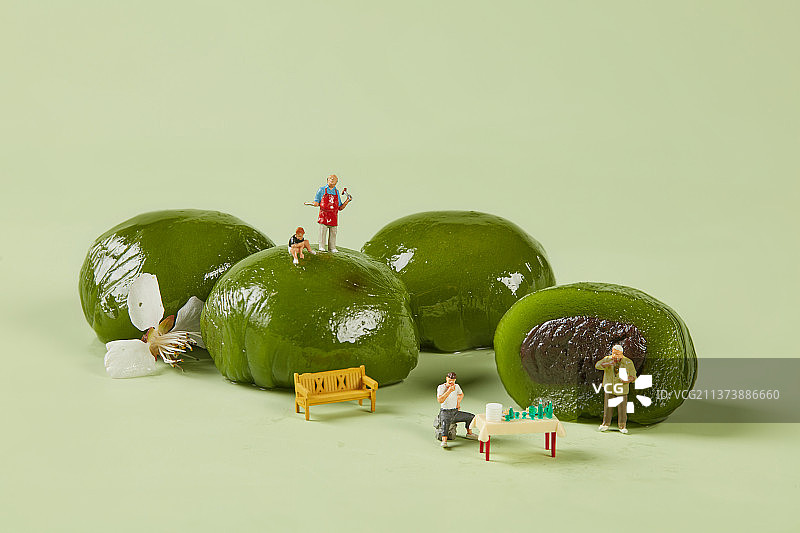 青团场景图图片素材