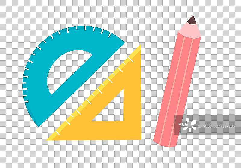 卡通文具组合图图片素材