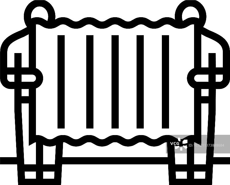 移除石棉服务线性图标图片素材