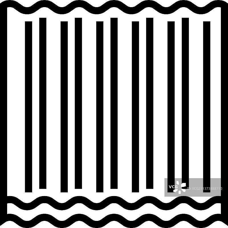 面板波纹石棉线图标图片素材