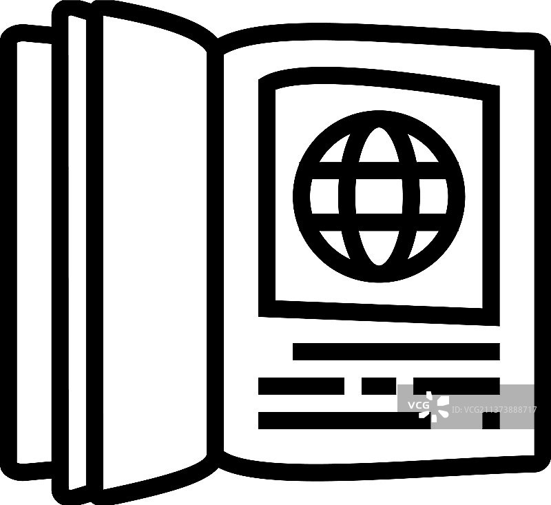 教科书文献线条图标图片素材