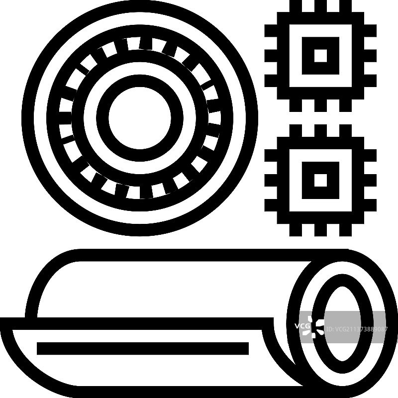 聚酰亚胺热固性线条图标图片素材