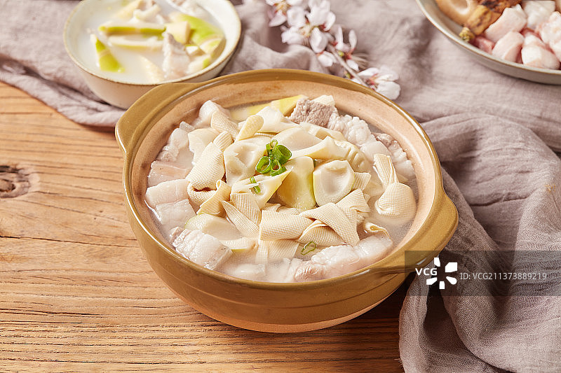 腌笃鲜场景图片素材