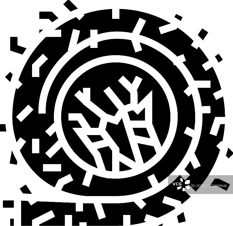 纤维石棉标志图标图片素材