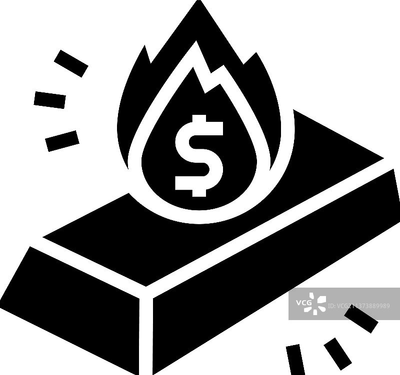 黄金资产通货膨胀标志图标图片素材