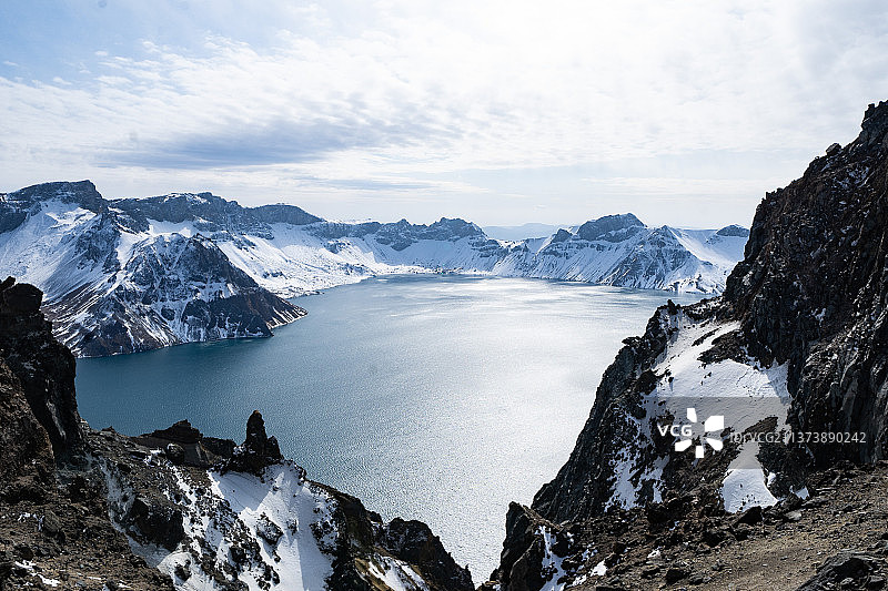 白头山长白山天池美景图片素材