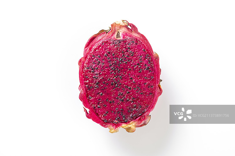 红心火龙果白色背景图片素材