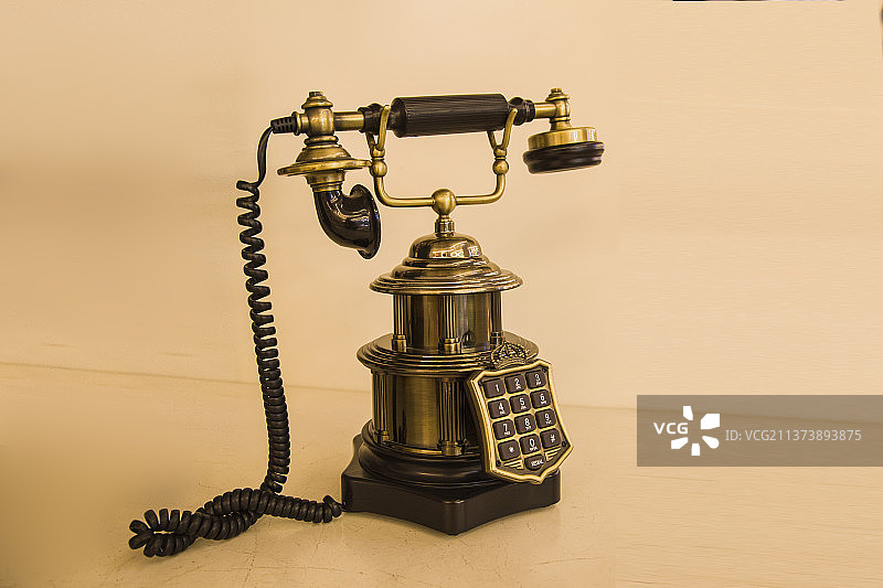 复古电话特写图片素材