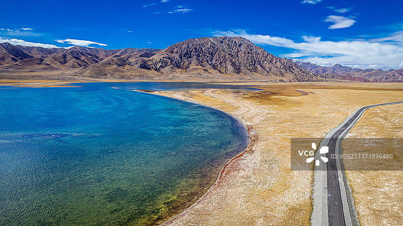 三江源国家公园 冬格措纳湖图片素材