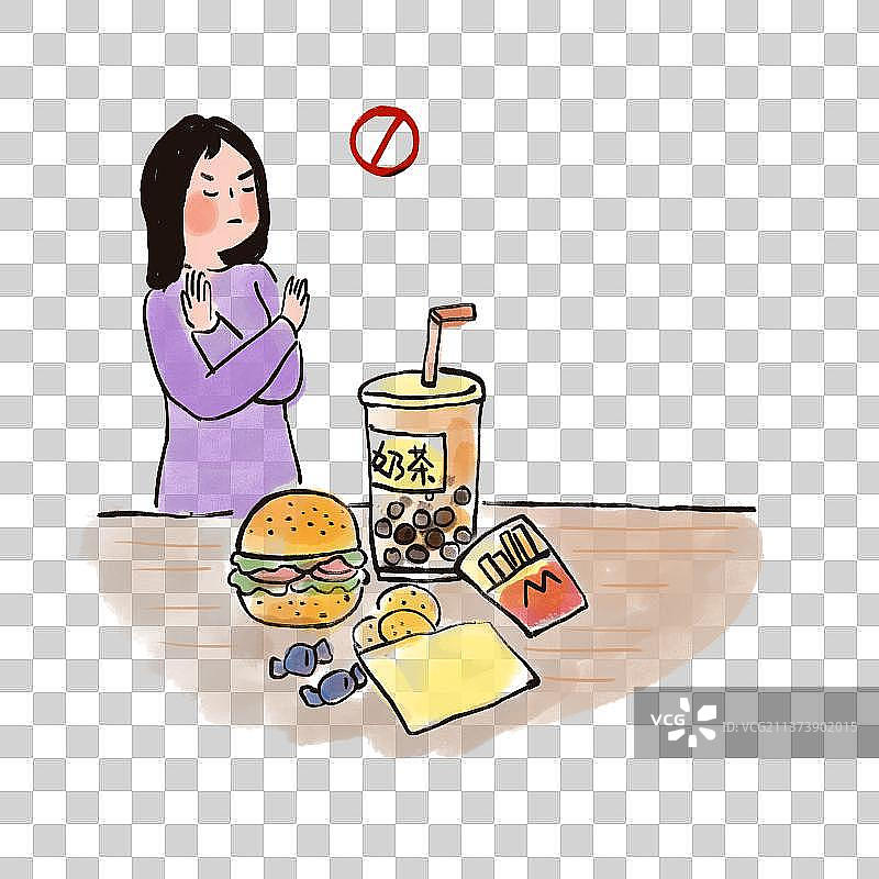 拒绝垃圾食品图片素材