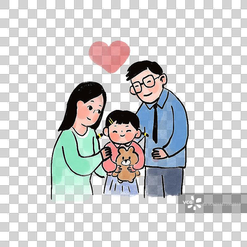 一家人图片素材