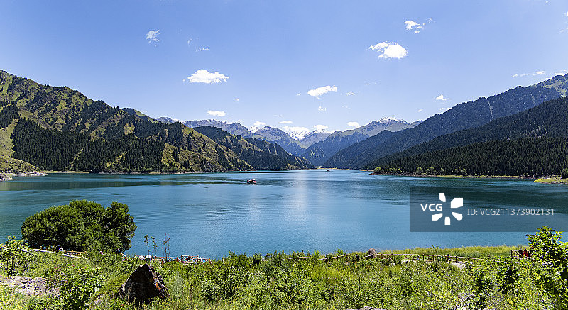 天山天池图片素材