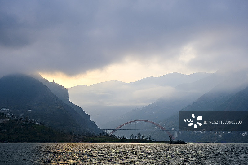 巫山奉节三峡流域图片素材