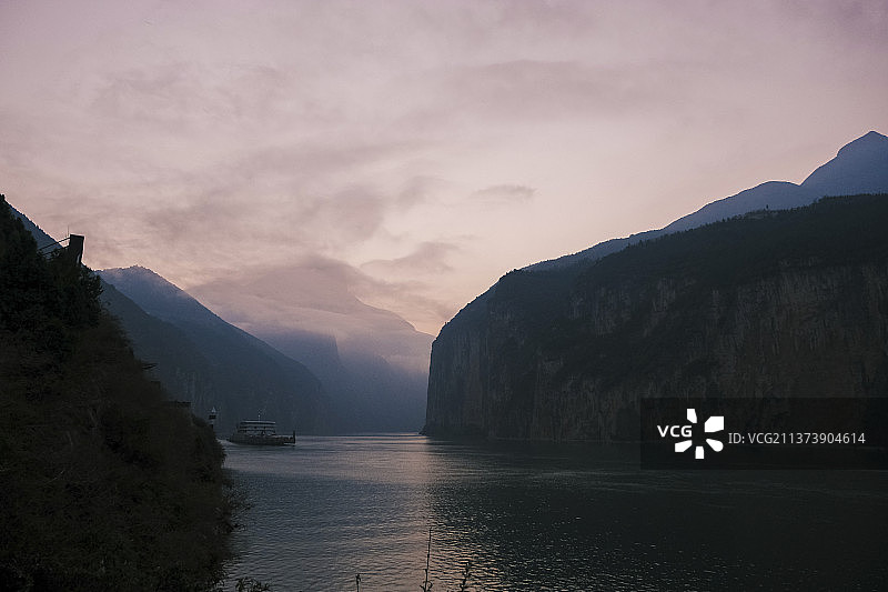 白帝城夔门图片素材