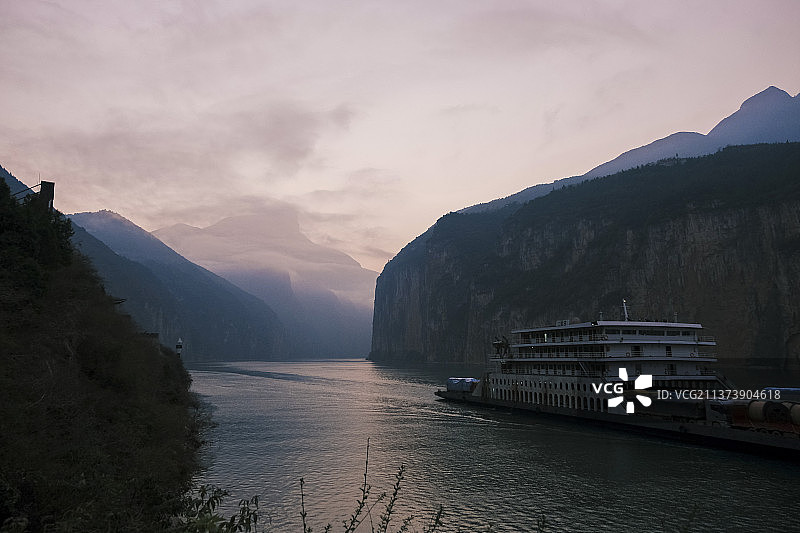 白帝城夔门图片素材