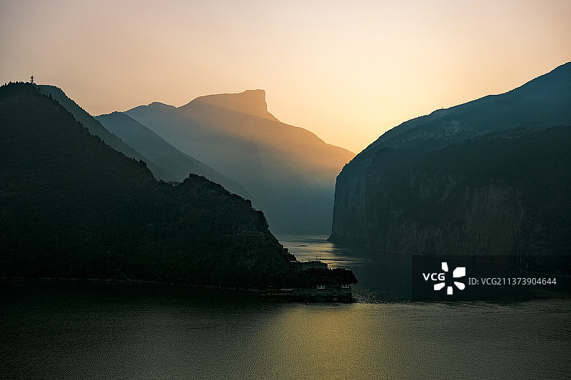 白帝城夔门图片素材