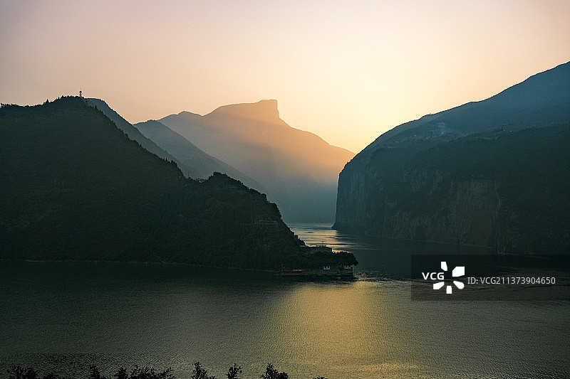 白帝城夔门图片素材