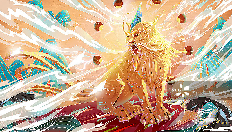 山海神兽图片素材