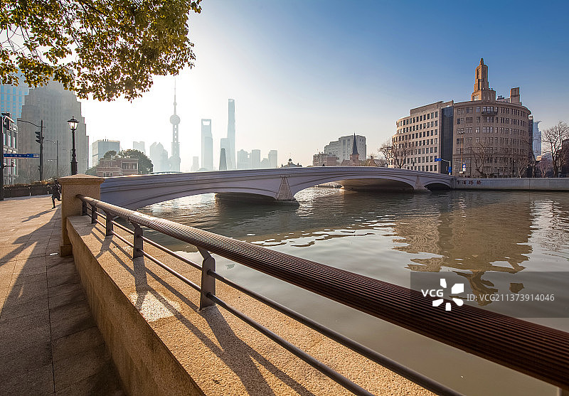 上海苏州河畔图片素材