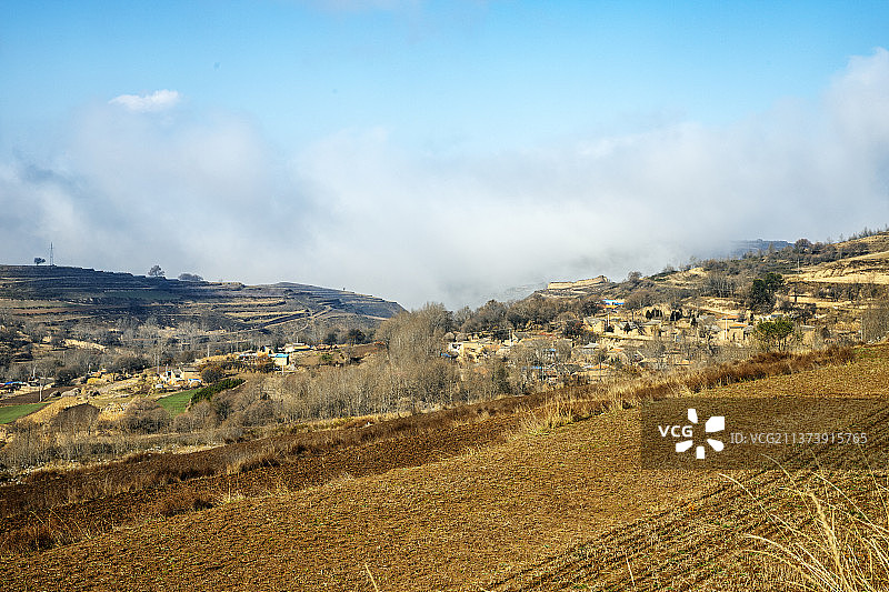 乡村风光之甘肃通渭图片素材