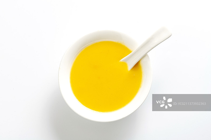 玉米糊特写白色背景图片素材