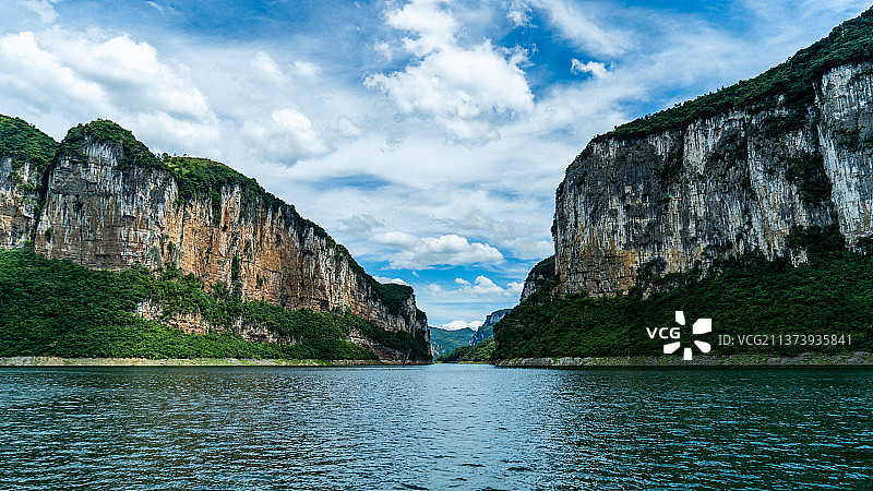 乌江源百里画廊化屋基图片素材