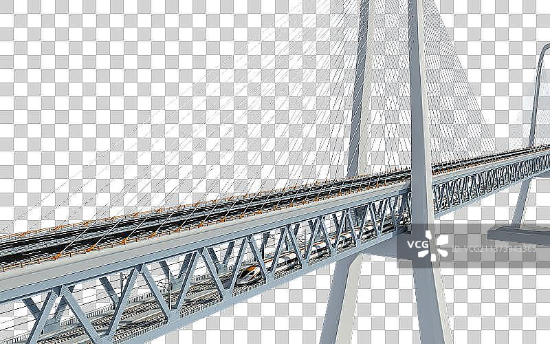 公路铁路两用大桥图片素材