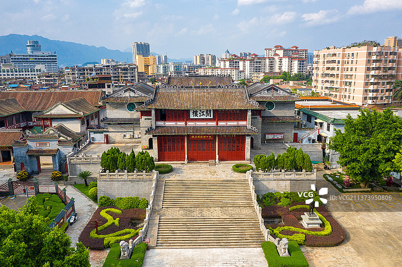 俯瞰阅江楼+广东省肇庆市端州区阅江楼图片素材