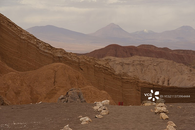 月亮谷沙漠风光，圣佩德罗·德·阿塔卡马，智利图片素材