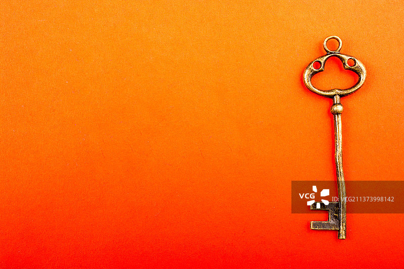 复古风格金色钥匙背景设计图片素材