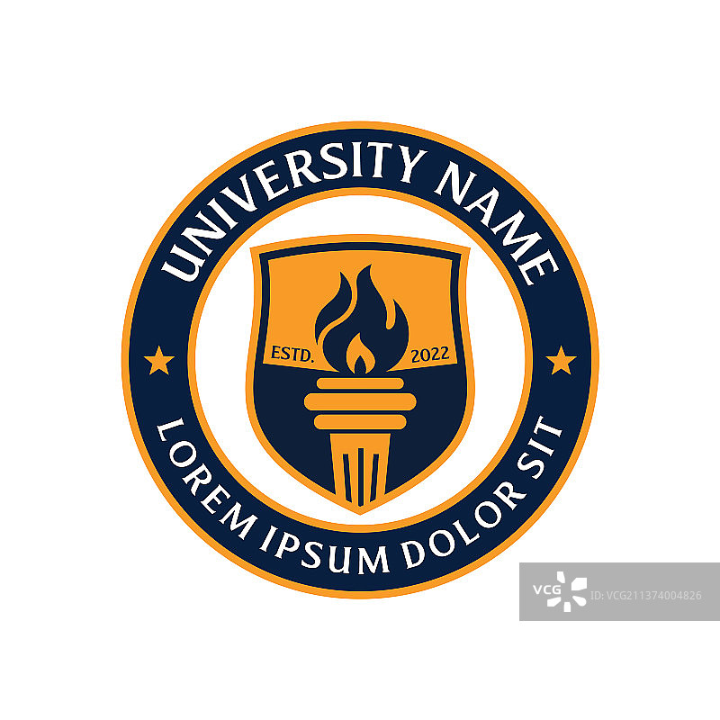 大学Logo设计模板图片素材