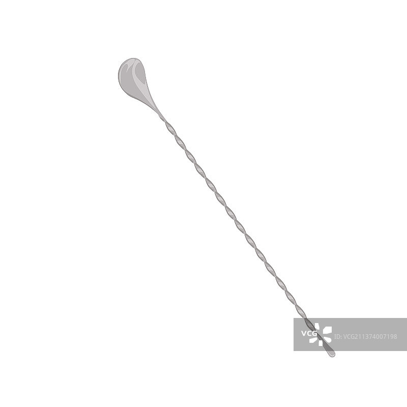 鸡尾酒调酒勺图片素材