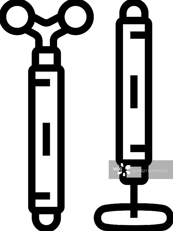 面部按摩器线条图标图片素材