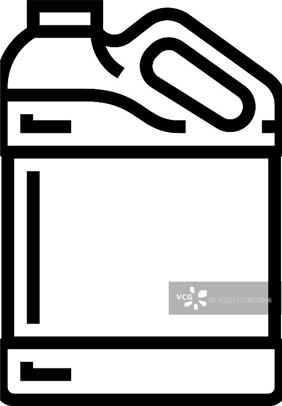 塑料罐线条图标图片素材