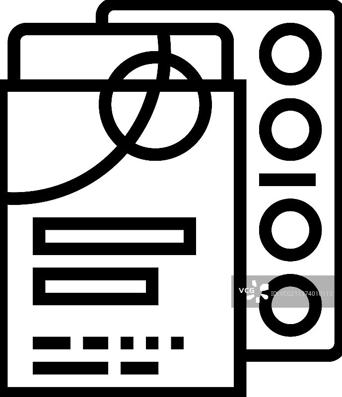 祛痘贴线性图标图片素材