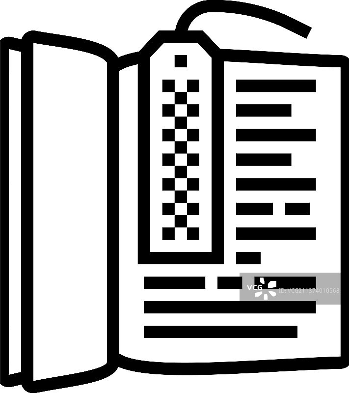 书签配件线条图标图片素材