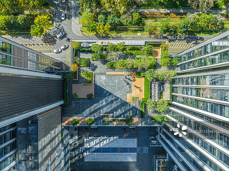 城市花园图片素材