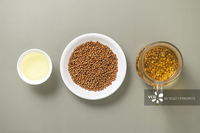 大麦茶特写暖色莫兰迪色系背景图片素材