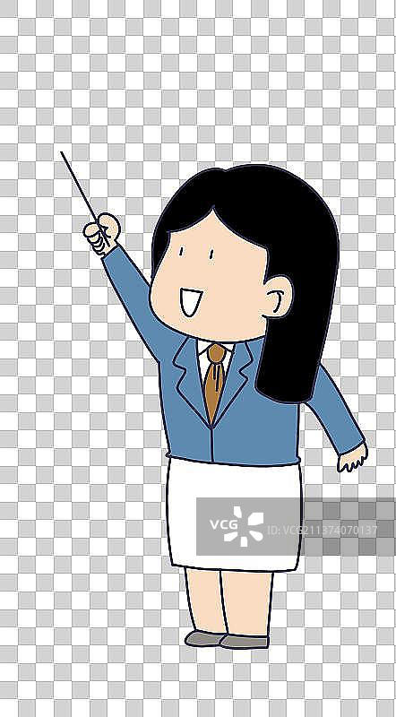 元素：单独的老师图片素材