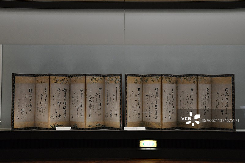 日本东京国立博物馆屏风图片素材