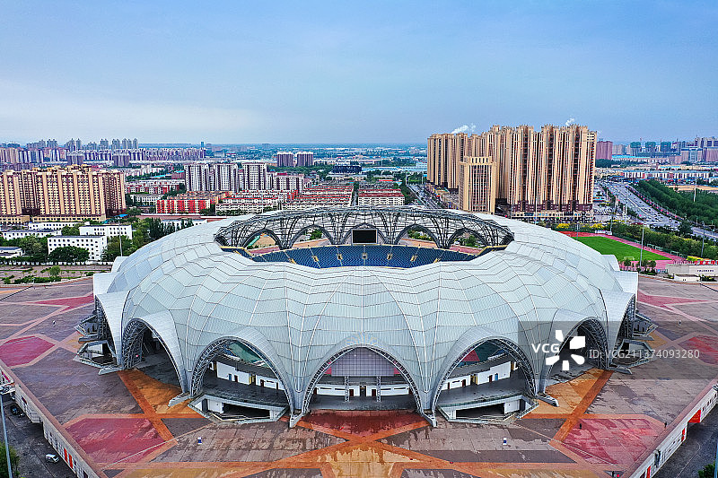 贺兰山体育场+宁夏银川市西夏区贺兰山体育场图片素材