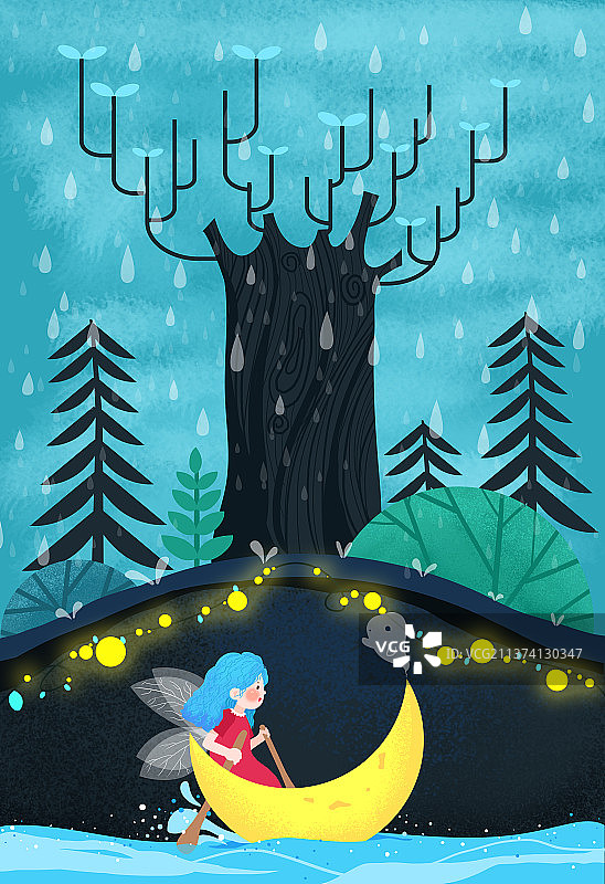 雨水—春季系列图片素材