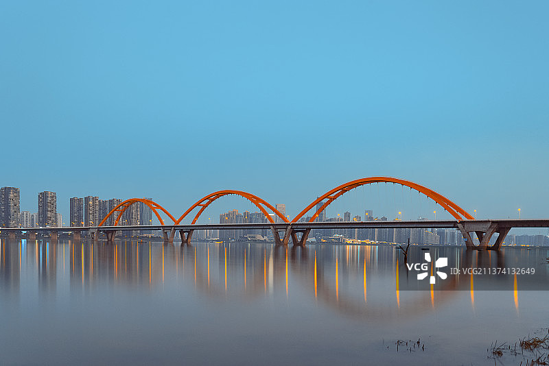 湖南长沙湘江福元路大桥图片素材