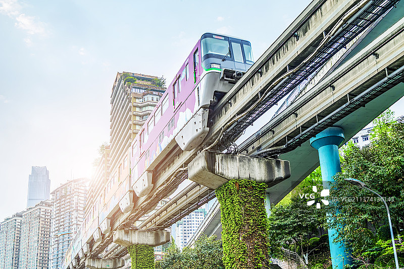 重庆山城轻轨轨道交通图片素材