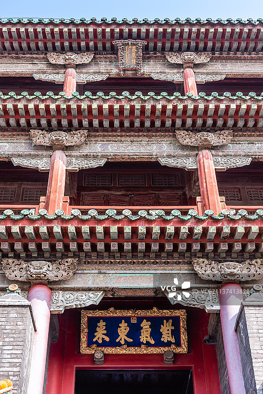 中国辽宁沈阳故宫的凤凰楼图片素材