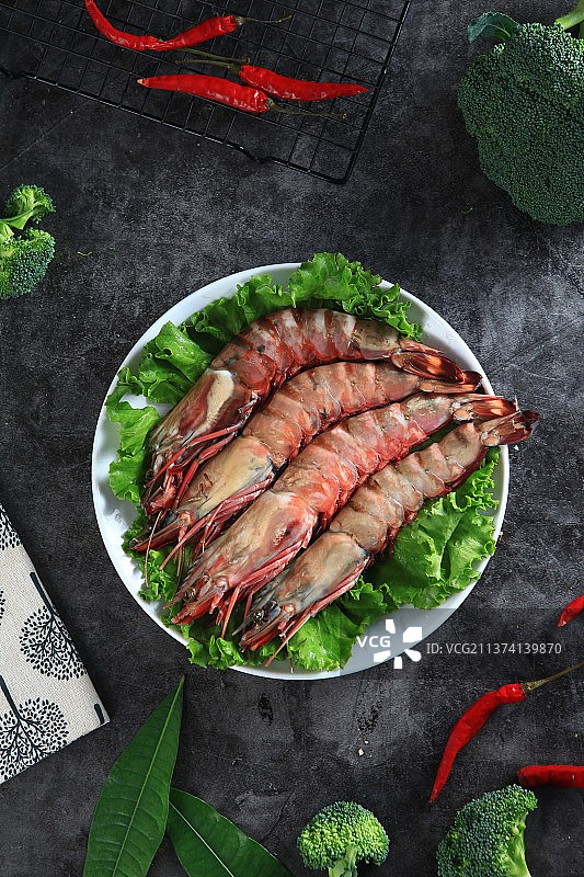 虎虾场景图拍摄图片素材