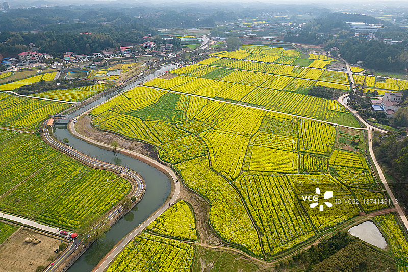 长沙江背镇五福村金银坝景区春色图片素材