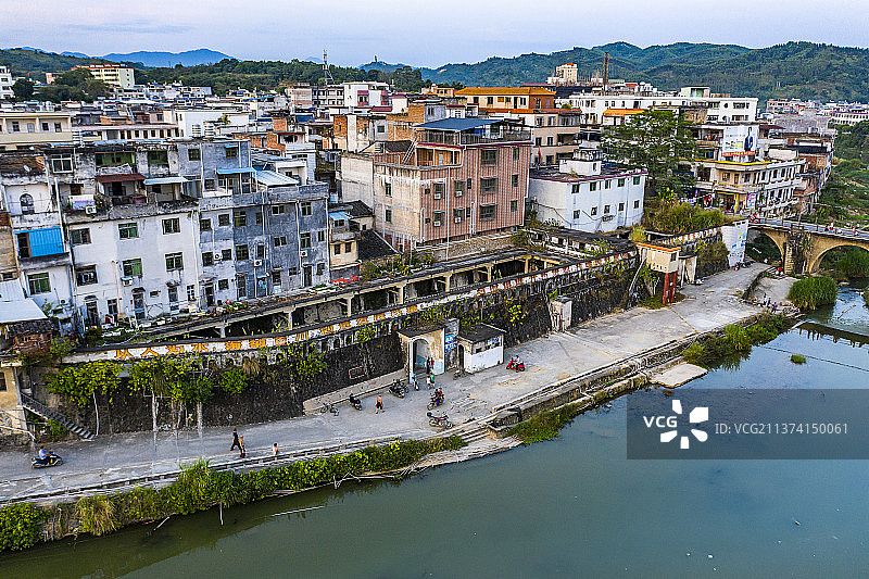 中国广东省梅州市丰顺县丰良镇普济桥图片素材