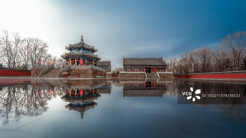 冬季的赫图阿拉城图片素材