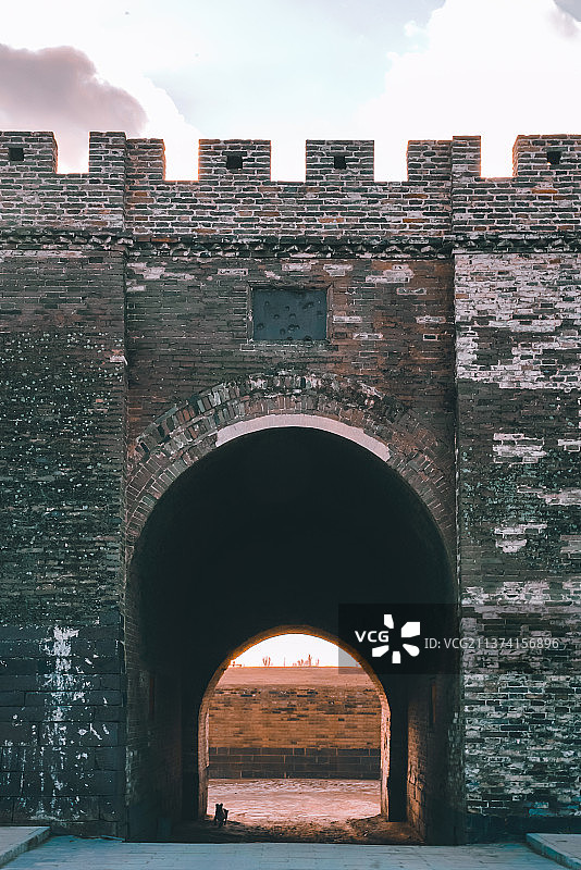 山西长城得胜堡城门图片素材
